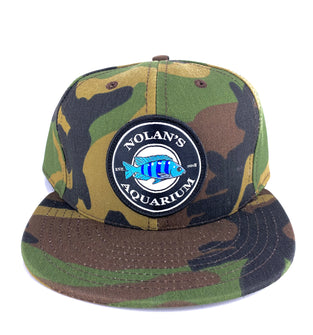 Nolan’s Aquarium Camo SnapBack Hat