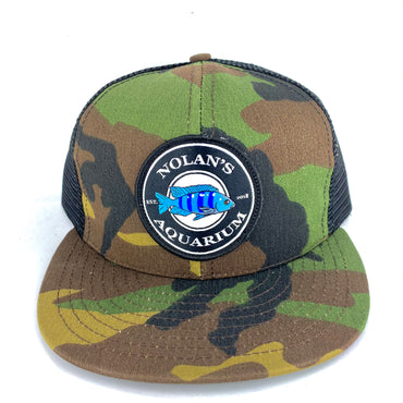 Nolan’s Aquarium Camo Mesh SnapBack Hat